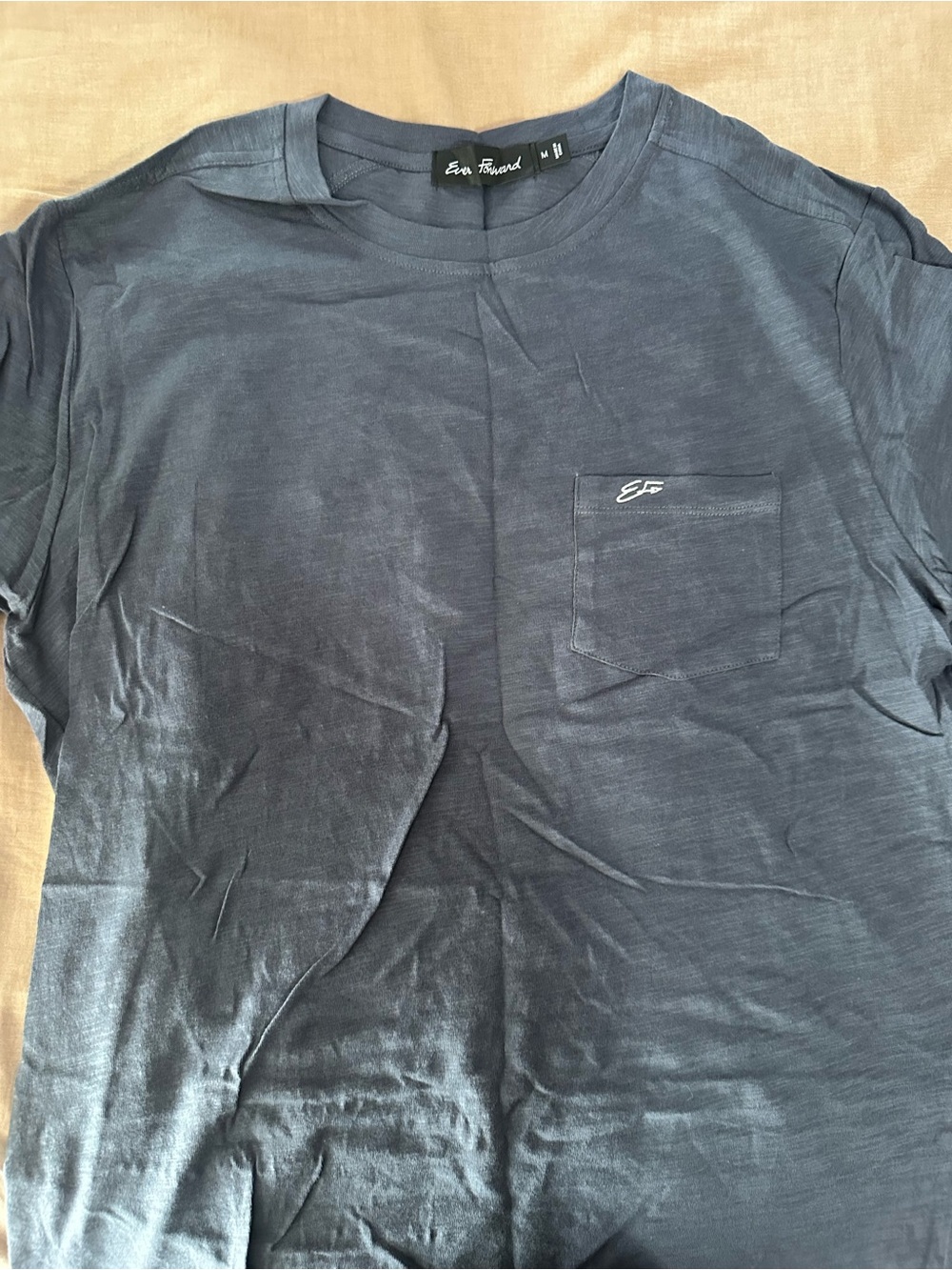 Ever Forward Men's Navy Pocket Tee